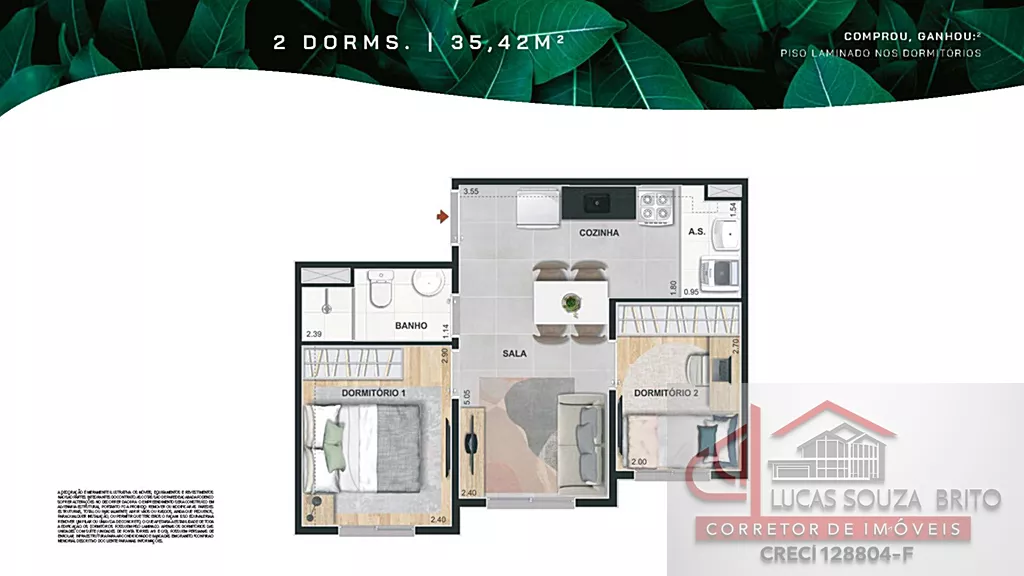 Planta 35m²